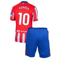 Camiseta Atletico Madrid Angel Correa #10 Primera Equipación Replica 2024-25 para niños mangas cortas (+ Pantalones cortos)